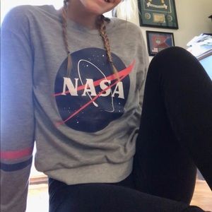 Small - medium NASA grey long sleeve shirt